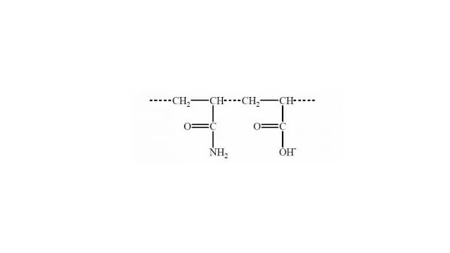 ساختار مولکولی پلی اکریل آمید آنیونی