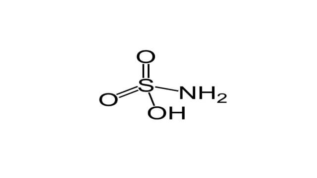 فرمول ساختاری اسید سولفامیک