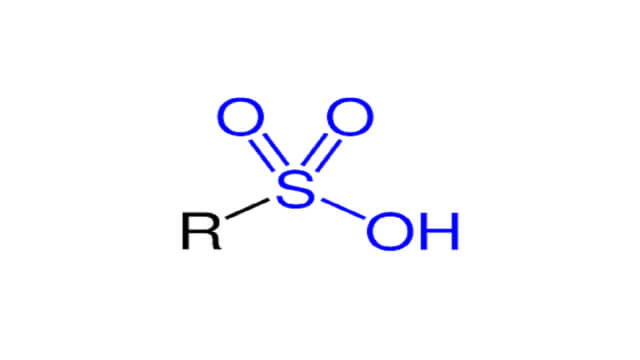 فرمول ساختاری اسید سولفونیک