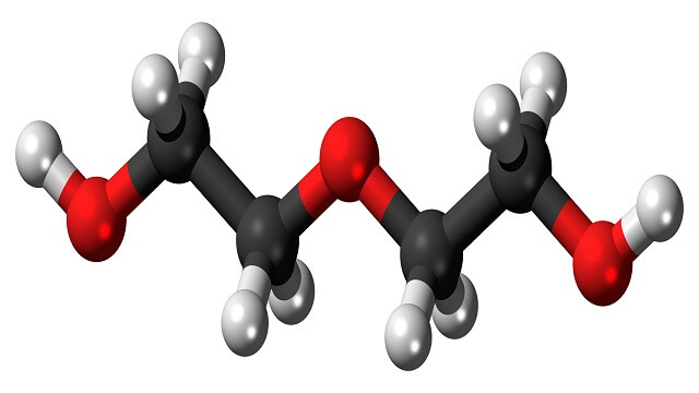 فرمول ساختاری دی اتیلن گلیکول